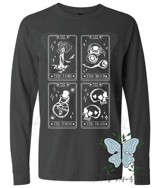 Tarot Cards Long Sleeve Graphic Shirt